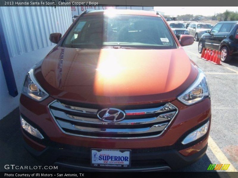 Canyon Copper / Beige 2013 Hyundai Santa Fe Sport