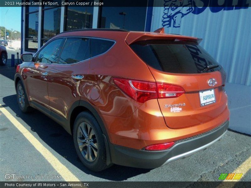 Canyon Copper / Beige 2013 Hyundai Santa Fe Sport