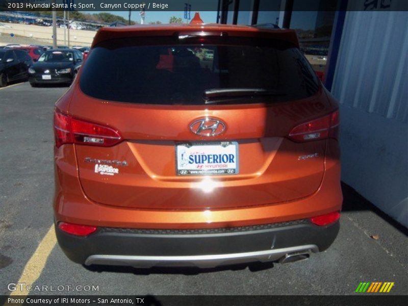 Canyon Copper / Beige 2013 Hyundai Santa Fe Sport