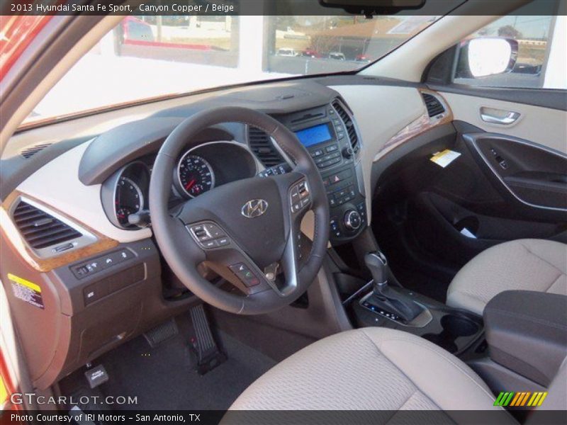 Canyon Copper / Beige 2013 Hyundai Santa Fe Sport