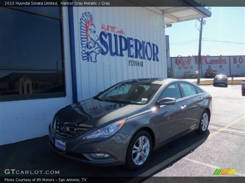 Harbor Gray Metallic / Gray 2013 Hyundai Sonata Limited