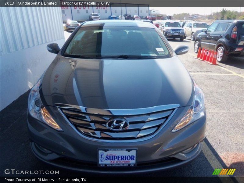 Harbor Gray Metallic / Gray 2013 Hyundai Sonata Limited