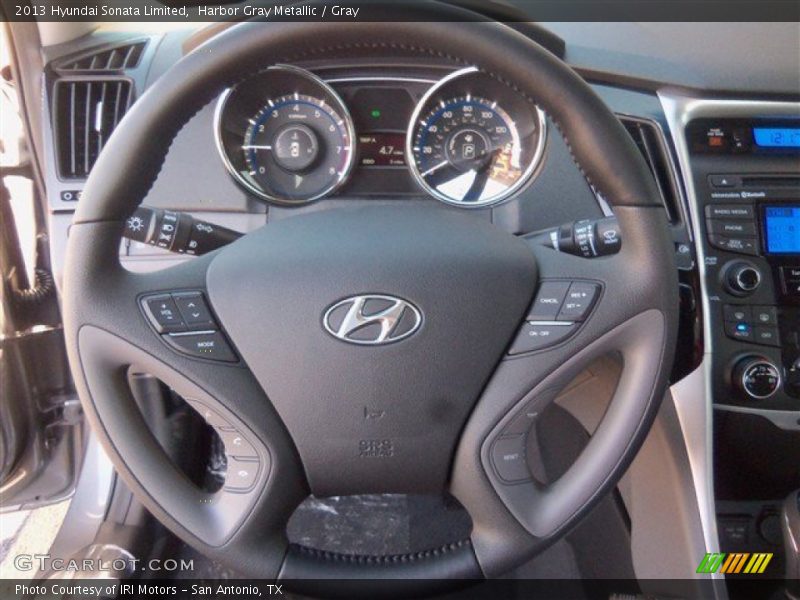 Harbor Gray Metallic / Gray 2013 Hyundai Sonata Limited