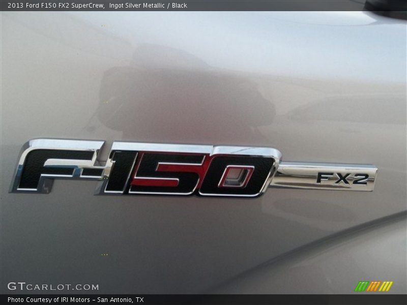 Ingot Silver Metallic / Black 2013 Ford F150 FX2 SuperCrew
