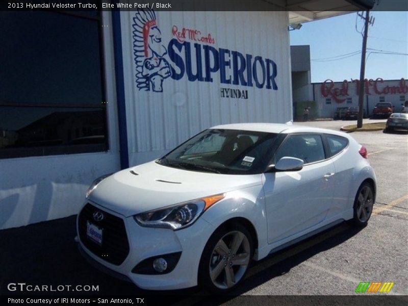 Elite White Pearl / Black 2013 Hyundai Veloster Turbo
