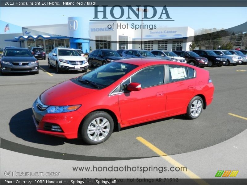 Milano Red / Black 2013 Honda Insight EX Hybrid