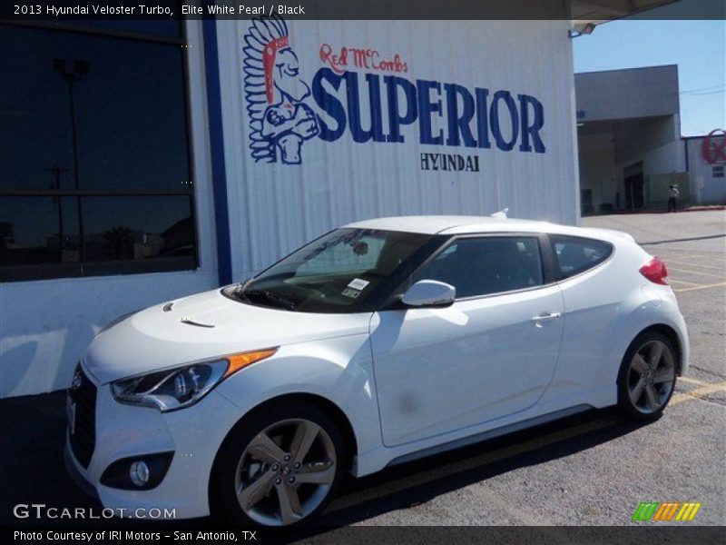 Elite White Pearl / Black 2013 Hyundai Veloster Turbo