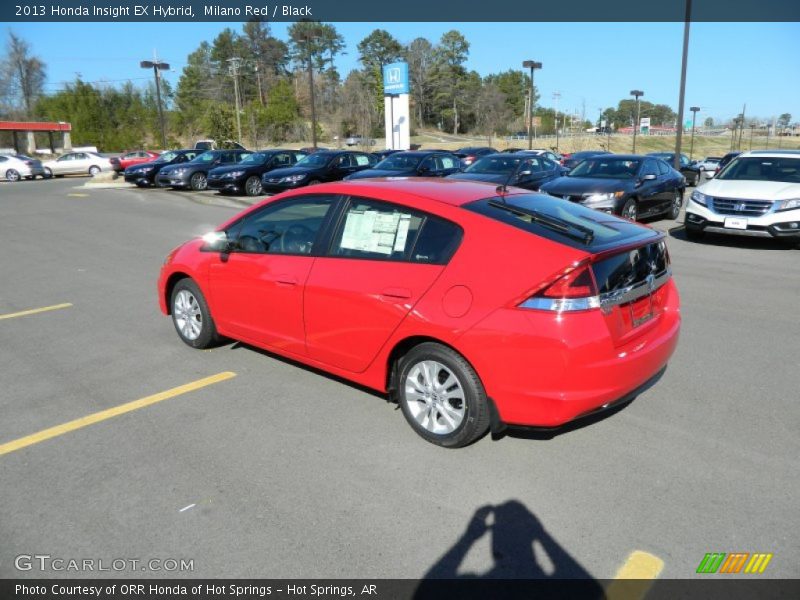 Milano Red / Black 2013 Honda Insight EX Hybrid