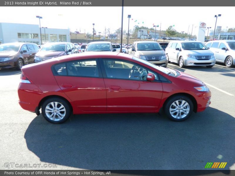 Milano Red / Black 2013 Honda Insight EX Hybrid