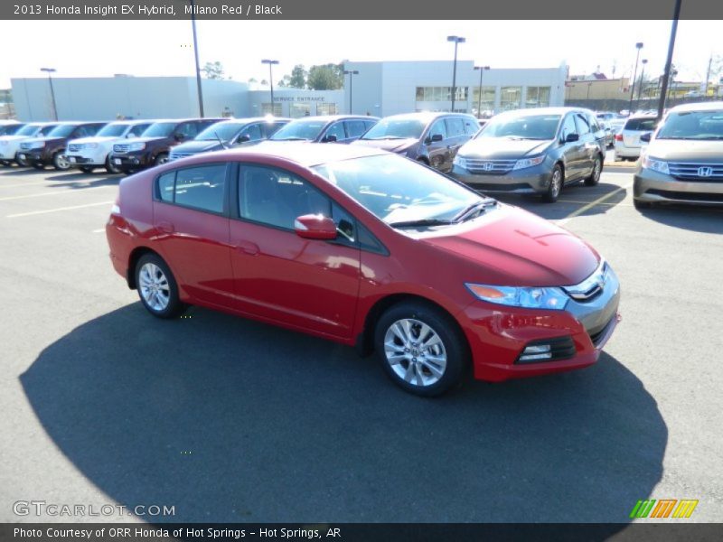 Milano Red / Black 2013 Honda Insight EX Hybrid