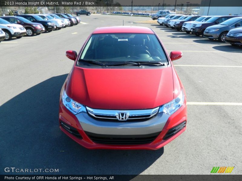 Milano Red / Black 2013 Honda Insight EX Hybrid