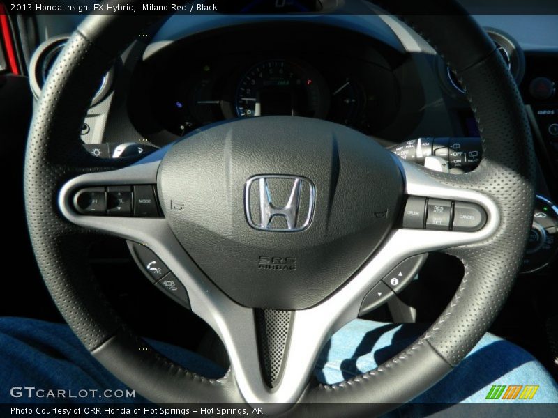 Milano Red / Black 2013 Honda Insight EX Hybrid