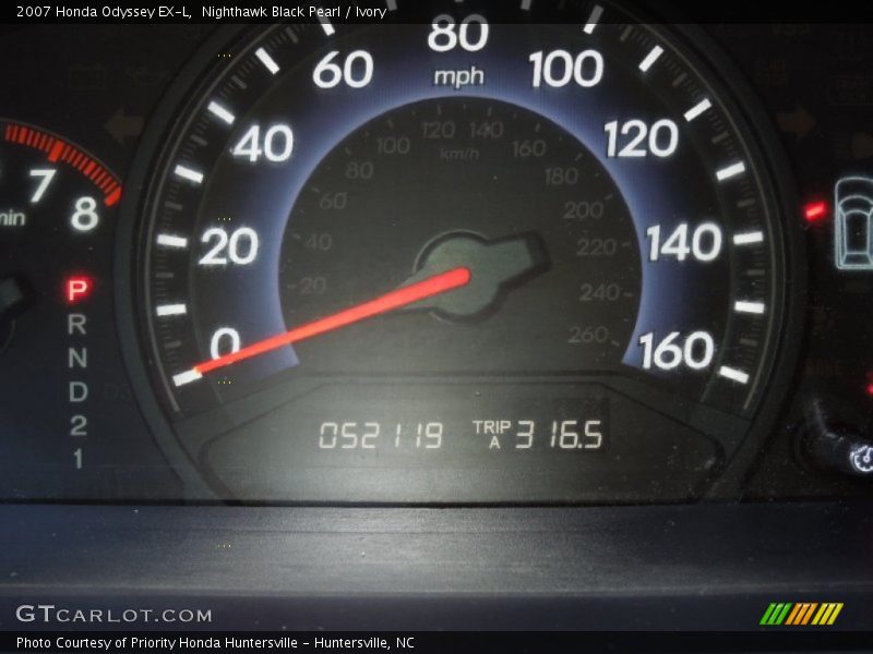 Nighthawk Black Pearl / Ivory 2007 Honda Odyssey EX-L