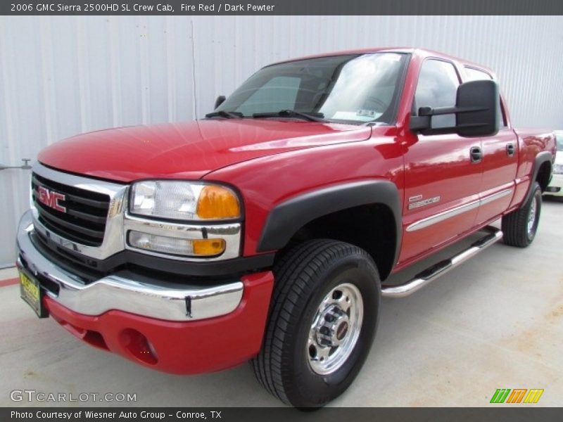 Fire Red / Dark Pewter 2006 GMC Sierra 2500HD SL Crew Cab