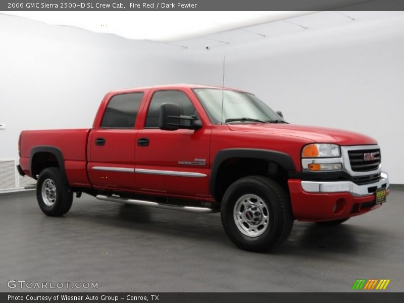 Fire Red / Dark Pewter 2006 GMC Sierra 2500HD SL Crew Cab