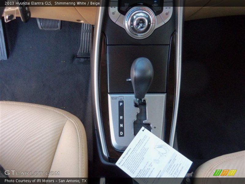 Shimmering White / Beige 2013 Hyundai Elantra GLS