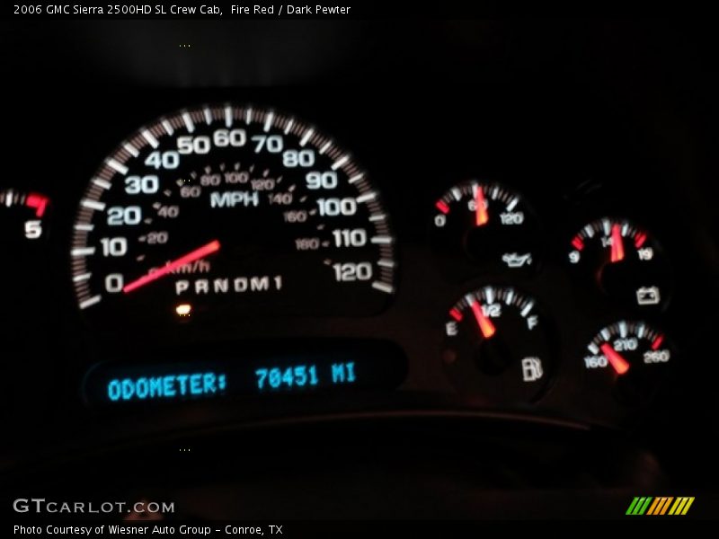 Fire Red / Dark Pewter 2006 GMC Sierra 2500HD SL Crew Cab