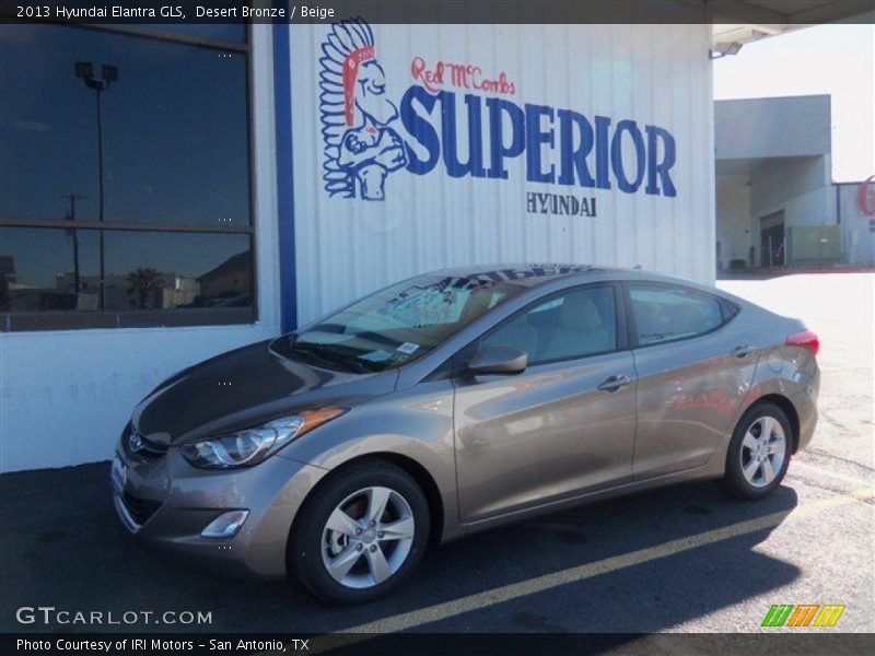 Desert Bronze / Beige 2013 Hyundai Elantra GLS
