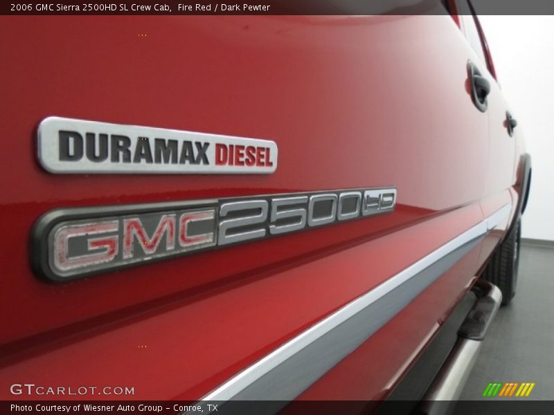 Fire Red / Dark Pewter 2006 GMC Sierra 2500HD SL Crew Cab