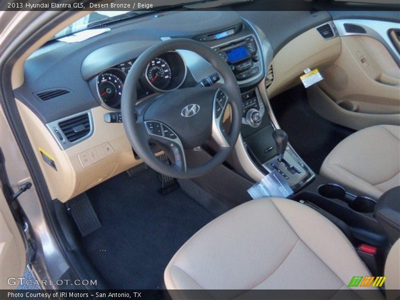 Desert Bronze / Beige 2013 Hyundai Elantra GLS