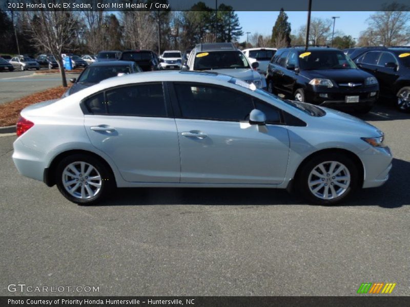 Cool Mist Metallic / Gray 2012 Honda Civic EX Sedan
