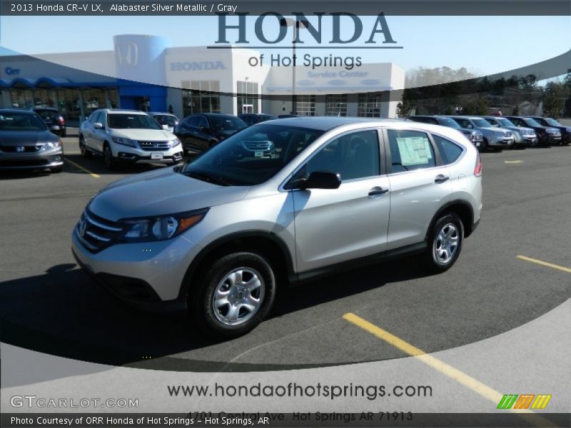 Alabaster Silver Metallic / Gray 2013 Honda CR-V LX