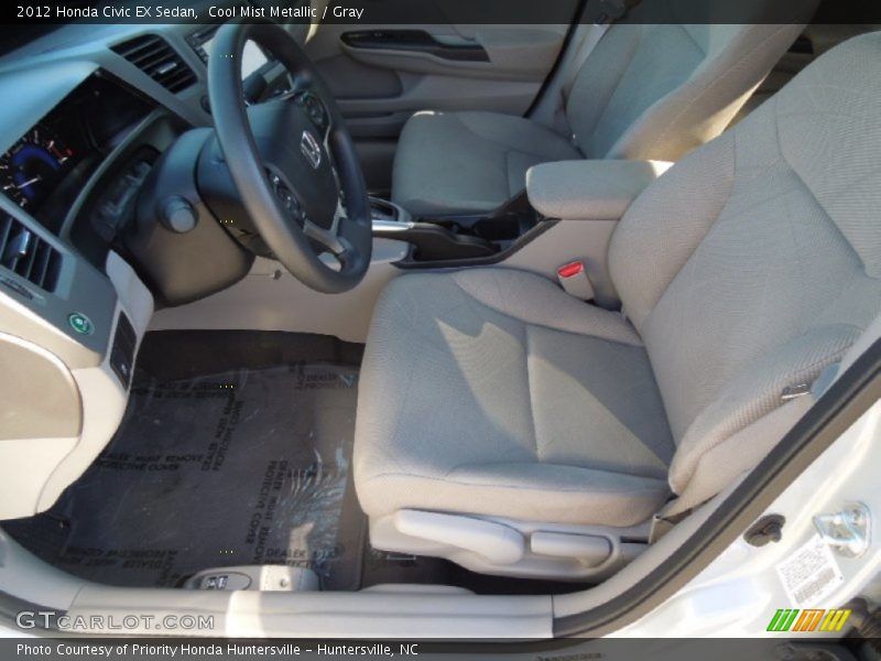 Cool Mist Metallic / Gray 2012 Honda Civic EX Sedan