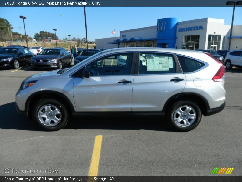 Alabaster Silver Metallic / Gray 2013 Honda CR-V LX