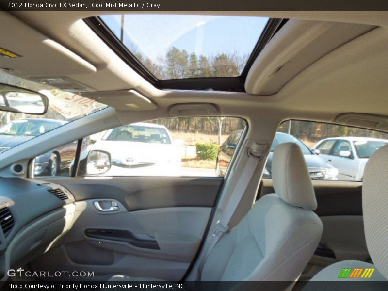 Cool Mist Metallic / Gray 2012 Honda Civic EX Sedan