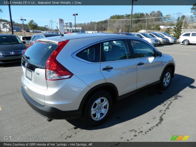 Alabaster Silver Metallic / Gray 2013 Honda CR-V LX