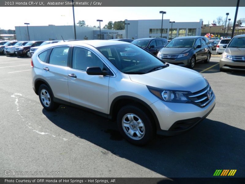 Alabaster Silver Metallic / Gray 2013 Honda CR-V LX