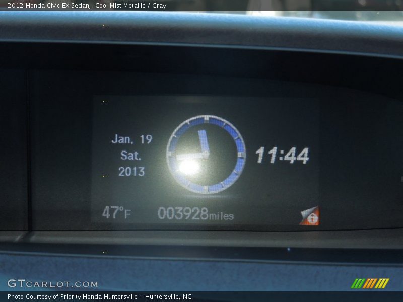 Cool Mist Metallic / Gray 2012 Honda Civic EX Sedan