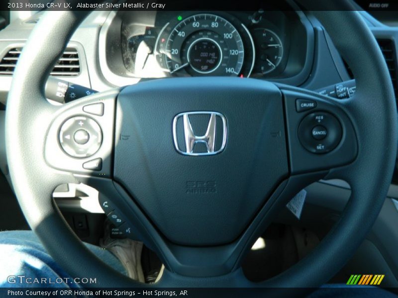Alabaster Silver Metallic / Gray 2013 Honda CR-V LX