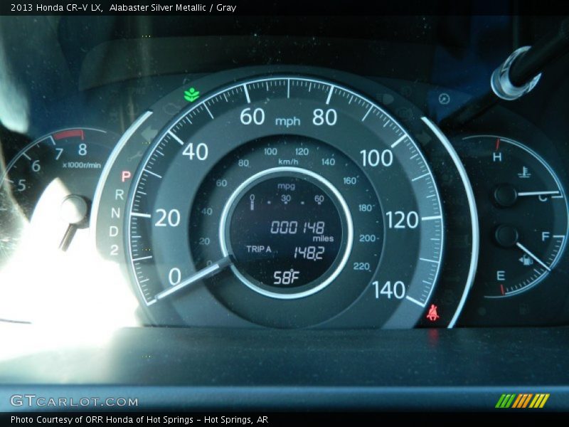 Alabaster Silver Metallic / Gray 2013 Honda CR-V LX