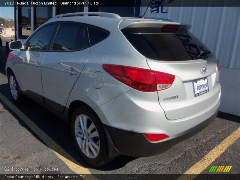 Diamond Silver / Black 2013 Hyundai Tucson Limited