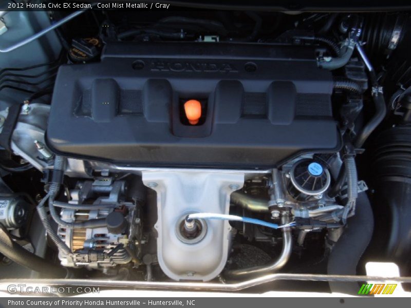 Cool Mist Metallic / Gray 2012 Honda Civic EX Sedan