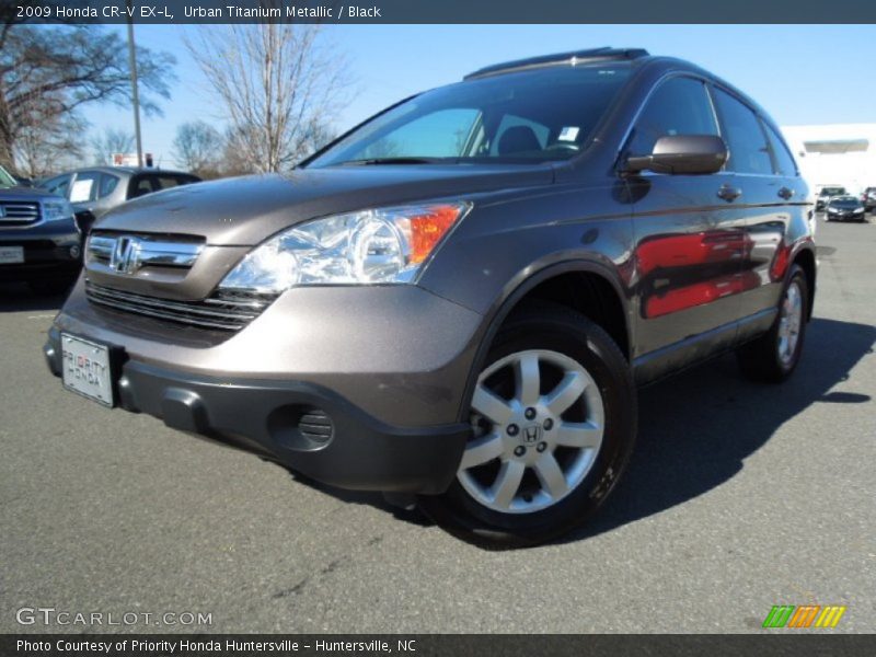 Urban Titanium Metallic / Black 2009 Honda CR-V EX-L