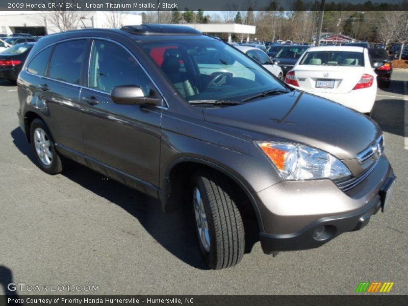 Urban Titanium Metallic / Black 2009 Honda CR-V EX-L