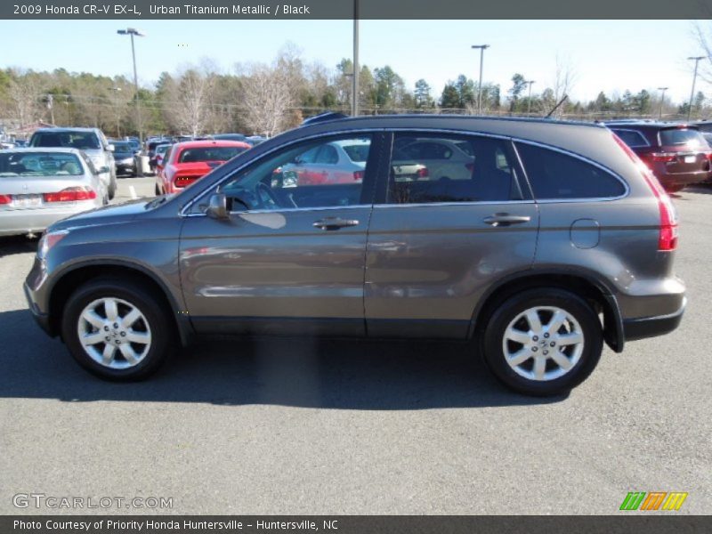Urban Titanium Metallic / Black 2009 Honda CR-V EX-L