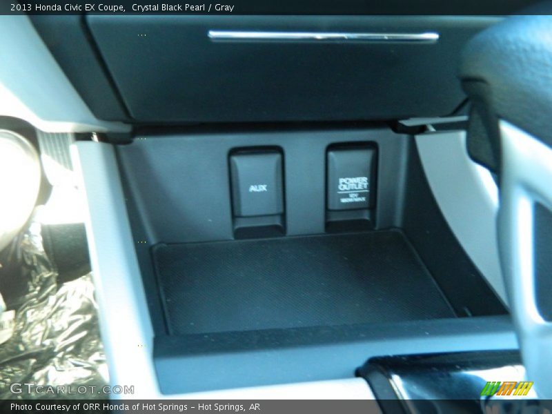 Crystal Black Pearl / Gray 2013 Honda Civic EX Coupe