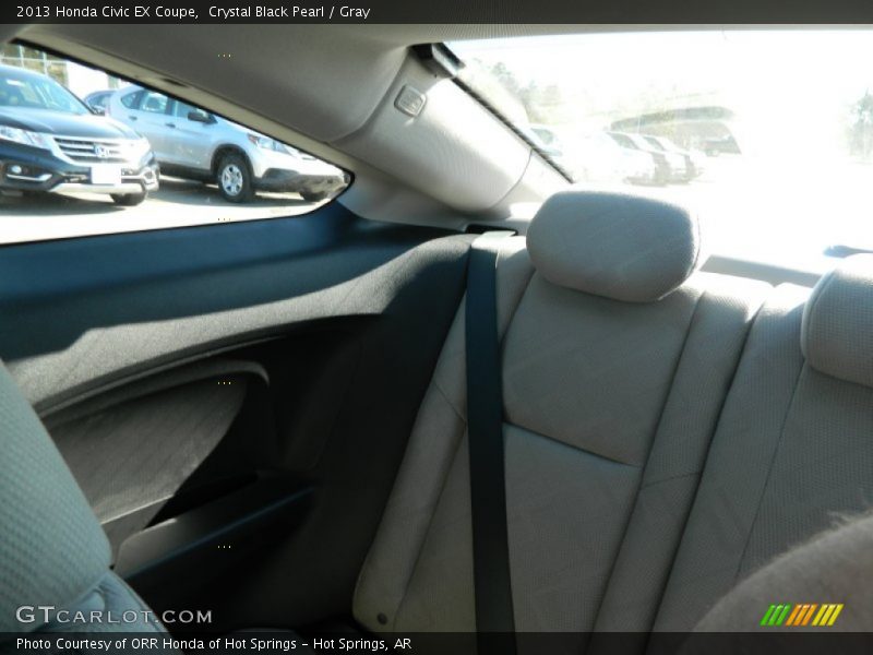 Crystal Black Pearl / Gray 2013 Honda Civic EX Coupe