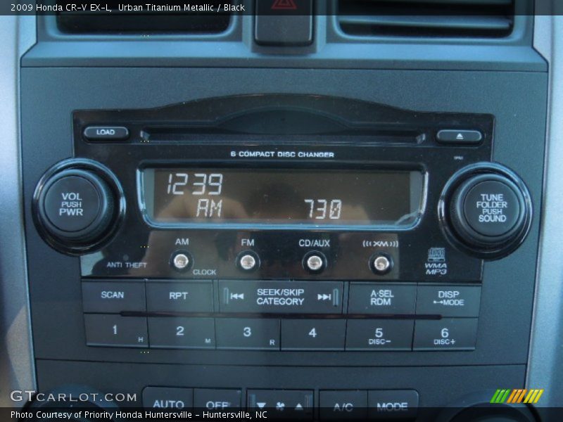 Urban Titanium Metallic / Black 2009 Honda CR-V EX-L