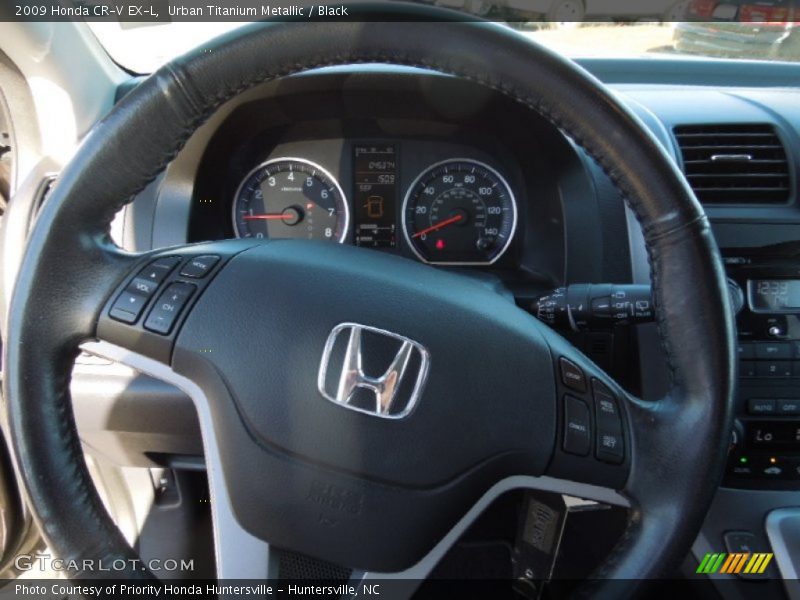 Urban Titanium Metallic / Black 2009 Honda CR-V EX-L