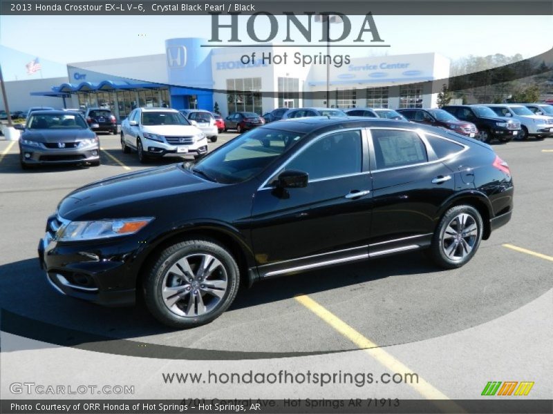 Crystal Black Pearl / Black 2013 Honda Crosstour EX-L V-6