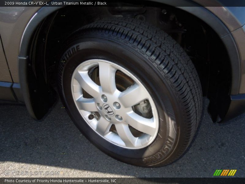 Urban Titanium Metallic / Black 2009 Honda CR-V EX-L