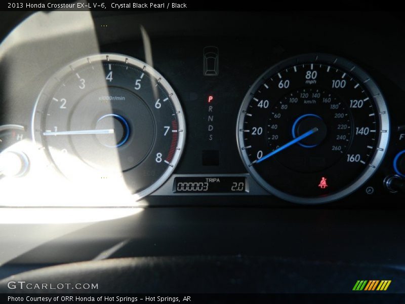 Crystal Black Pearl / Black 2013 Honda Crosstour EX-L V-6