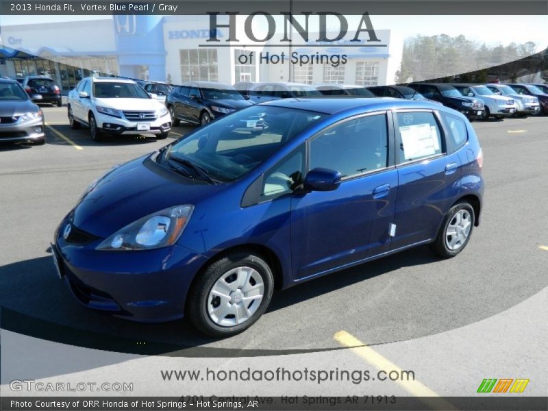 Vortex Blue Pearl / Gray 2013 Honda Fit