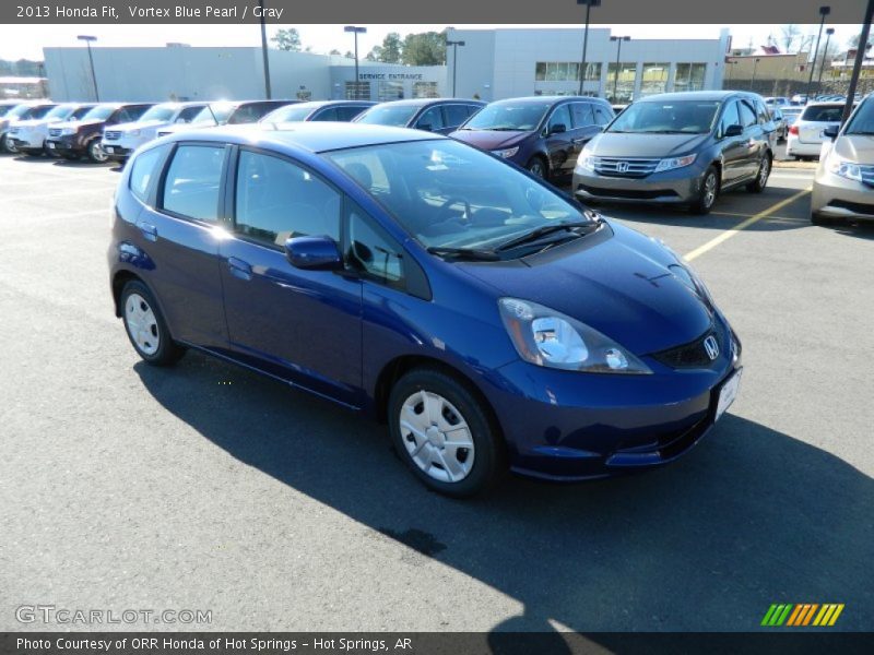 Vortex Blue Pearl / Gray 2013 Honda Fit