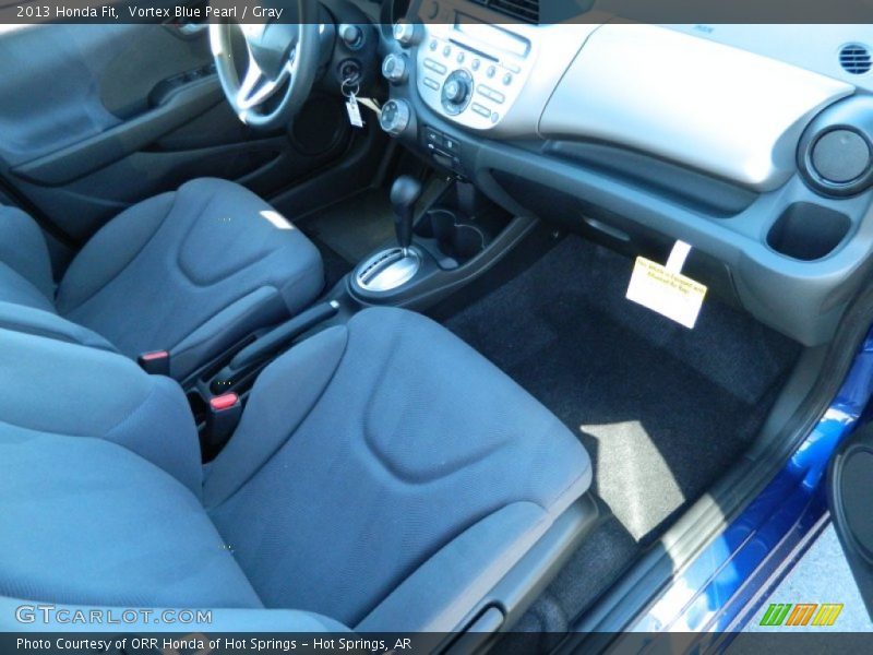 Vortex Blue Pearl / Gray 2013 Honda Fit