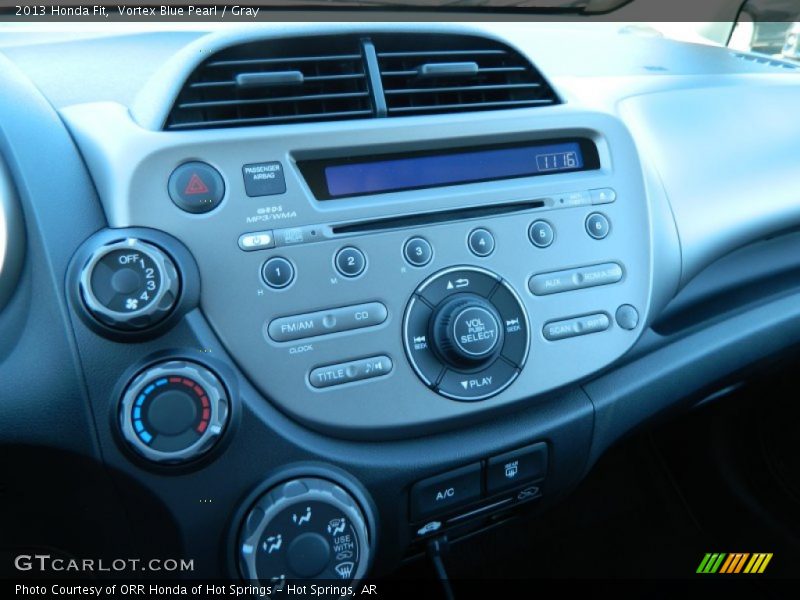 Vortex Blue Pearl / Gray 2013 Honda Fit